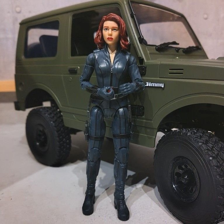 ラジコン 女性ドライバー人形 フィギュア WPL C74 ジムニー等 1/10 1