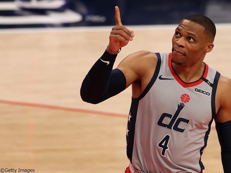 ラッセル・ウェストブルックがトリプルダブル数で早くもウィザーズ史上